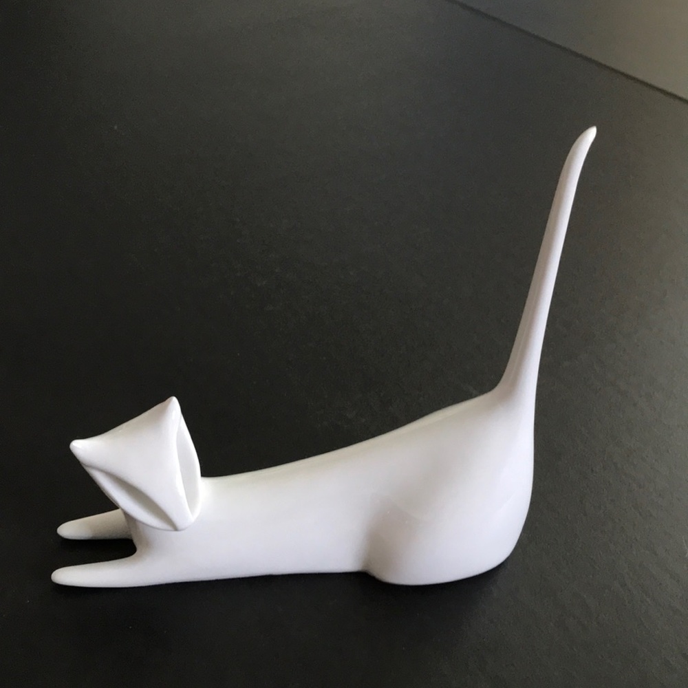 Royal Dux Bohemia cat figurine